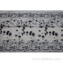 Cotton Polyester Burn Out Lace Fabric